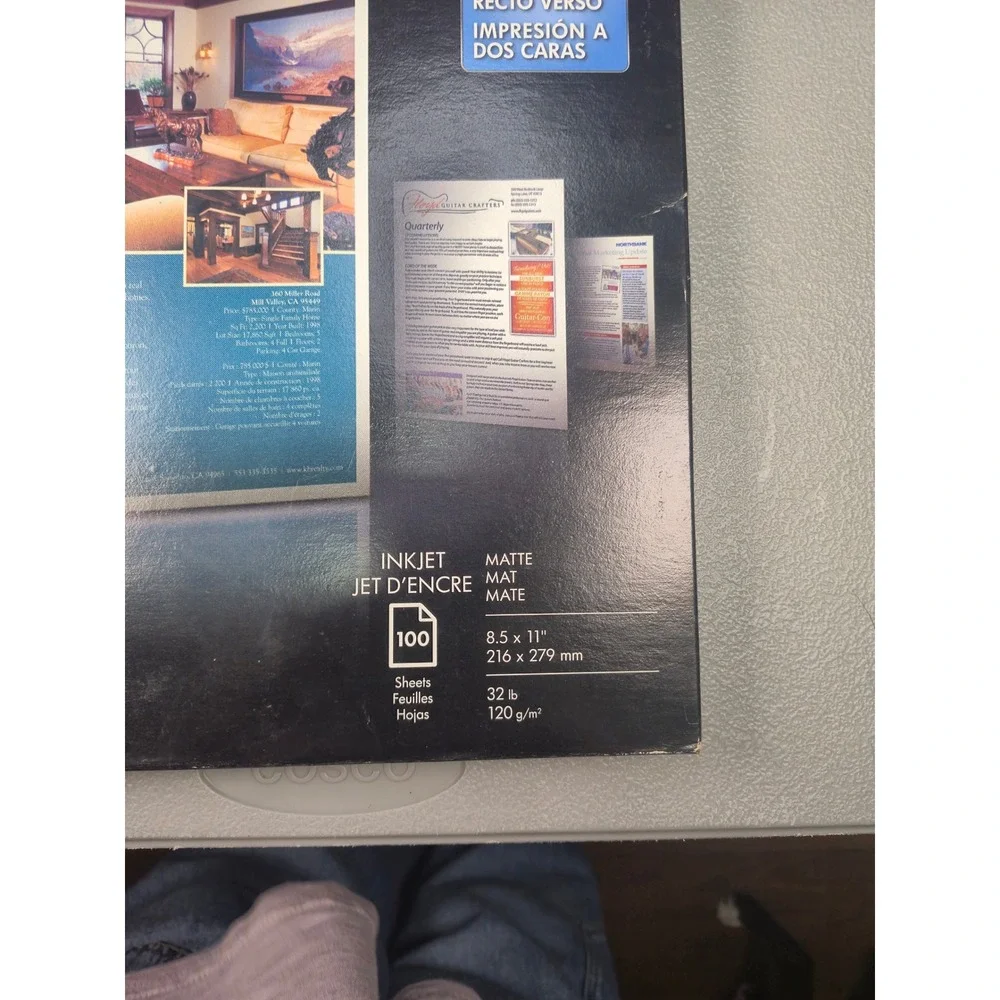 HP Premium Presentation‎ Paper 120g Matte 8.5x11 100 Sheets Q120G D0Z55A Inkjet